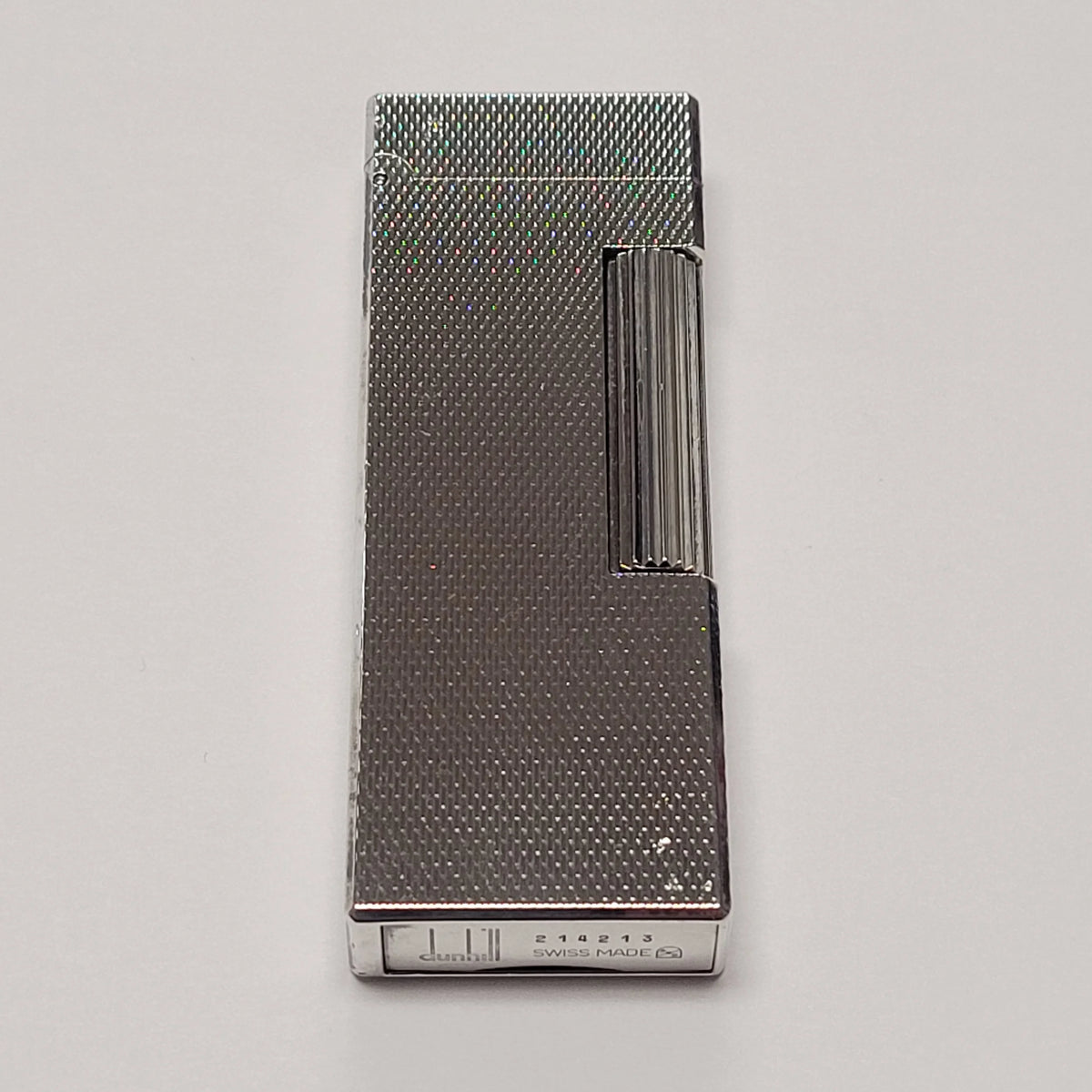 Alfred Dunhill Gemline Silver Plated Barley Lighter