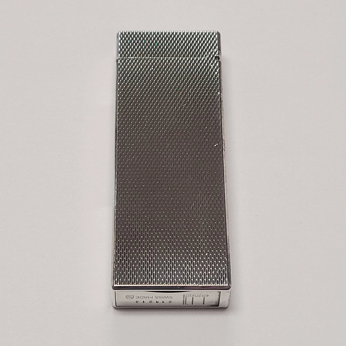 Alfred Dunhill Gemline Silver Plated Barley Lighter