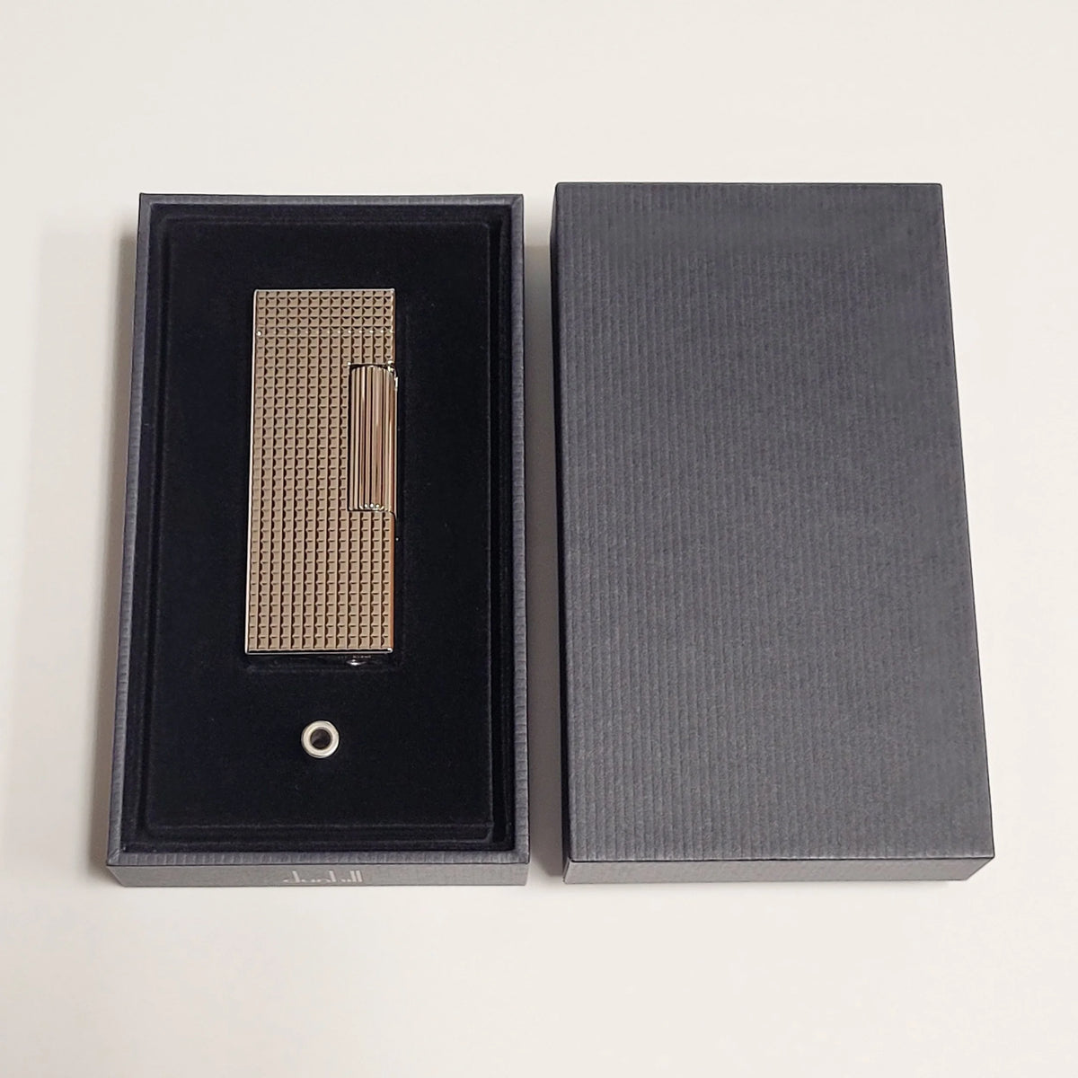 Alfred Dunhill Rollagas 2 Palladium Hobnail Lighter