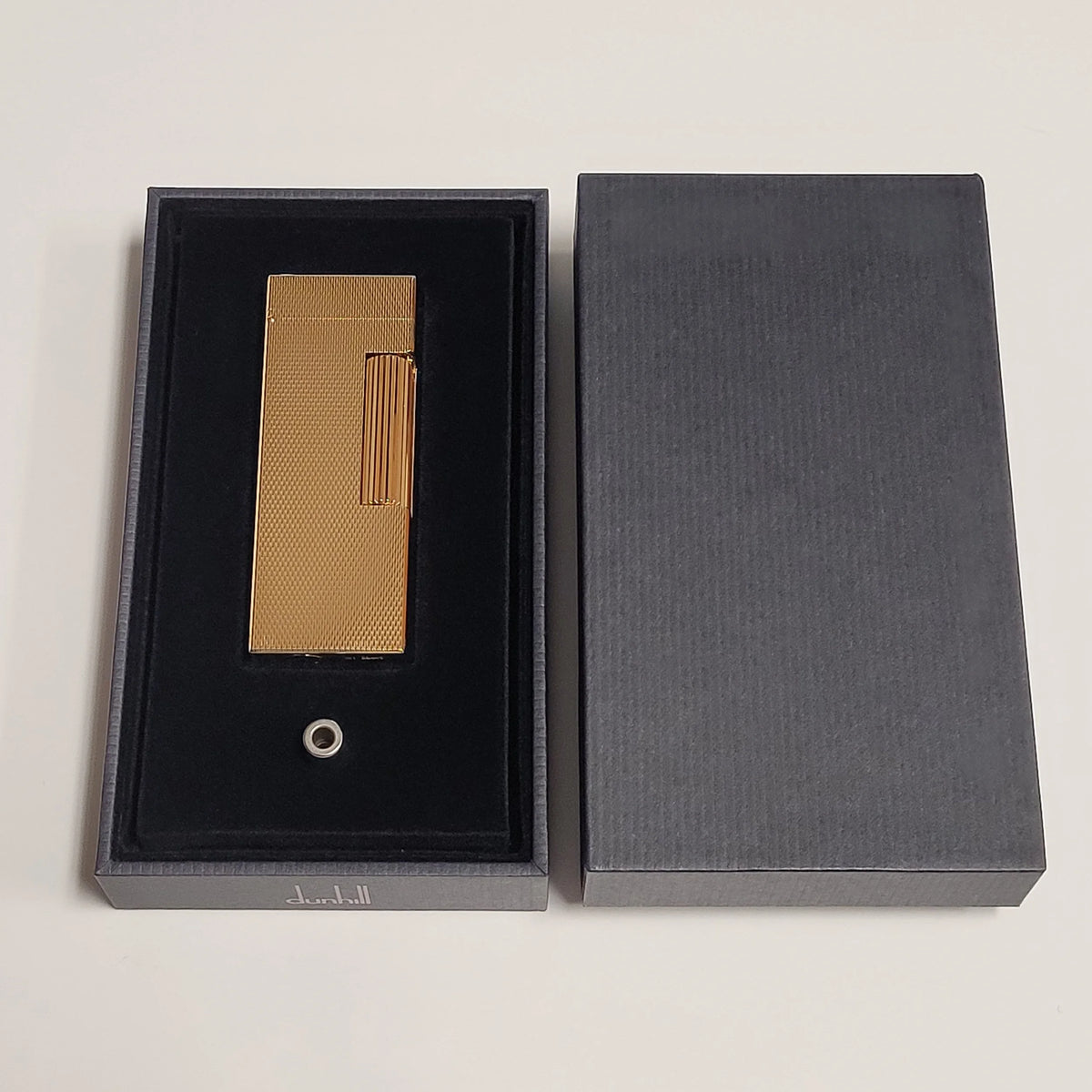 Alfred Dunhill Rollagas 2 Gold Plated Barley Lighter