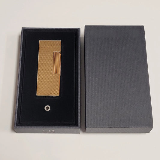 Alfred Dunhill Rollagas 2 Gold Plated Barley Lighter