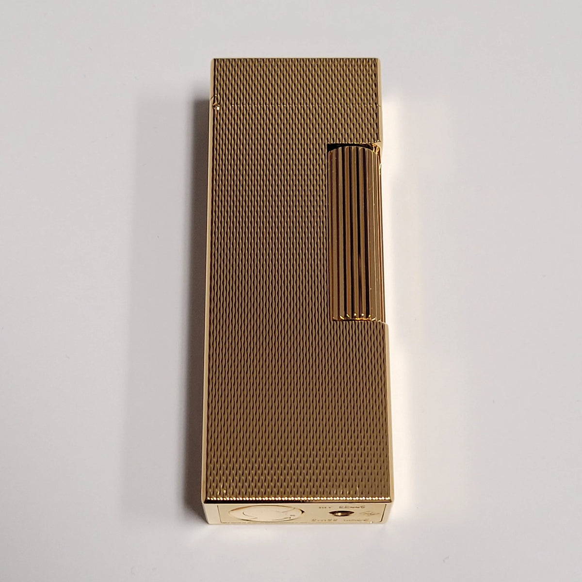 Alfred Dunhill Rollagas 2 Gold Plated Barley Lighter