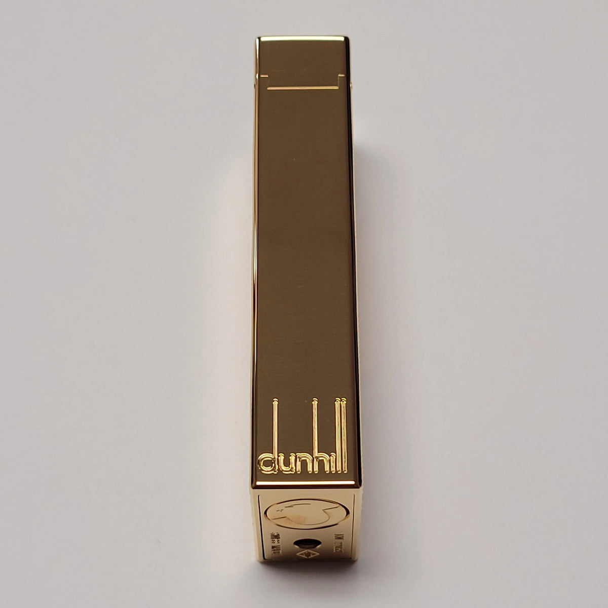 Alfred Dunhill Rollagas 2 Gold Plated Moire Lighter