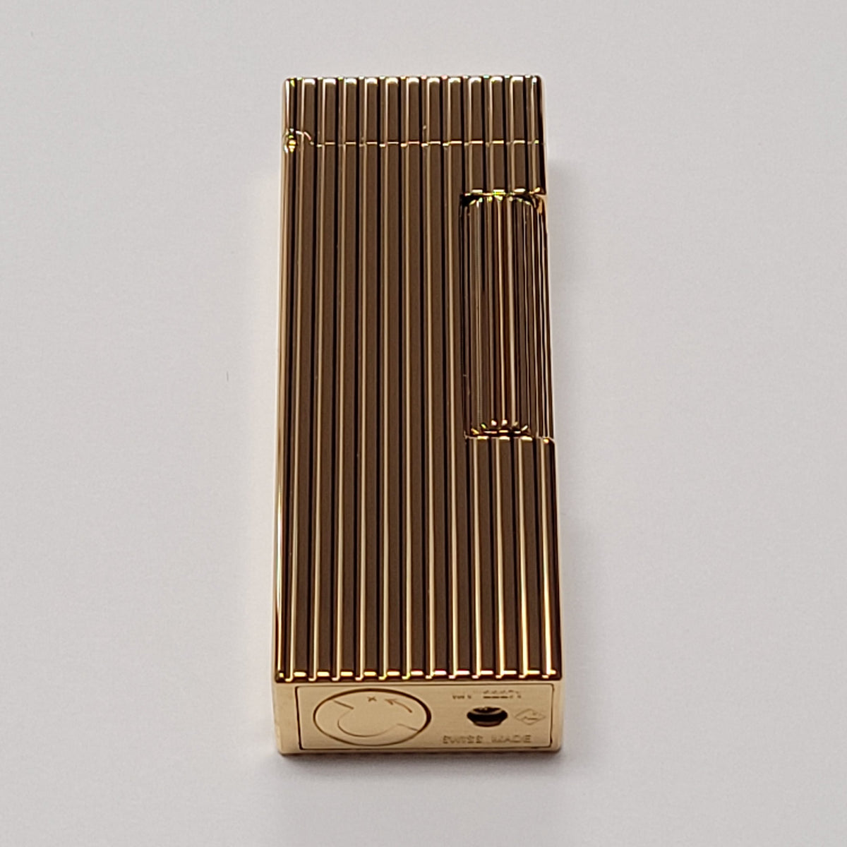 Alfred Dunhill Rollagas 2 Gold Plated Lines Lighter