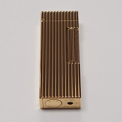 Alfred Dunhill Rollagas 2 Gold Plated Lines Lighter