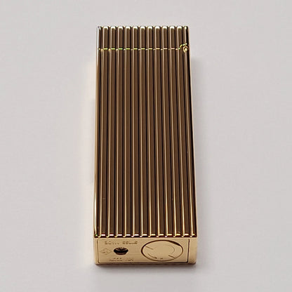 Alfred Dunhill Rollagas 2 Gold Plated Lines Lighter