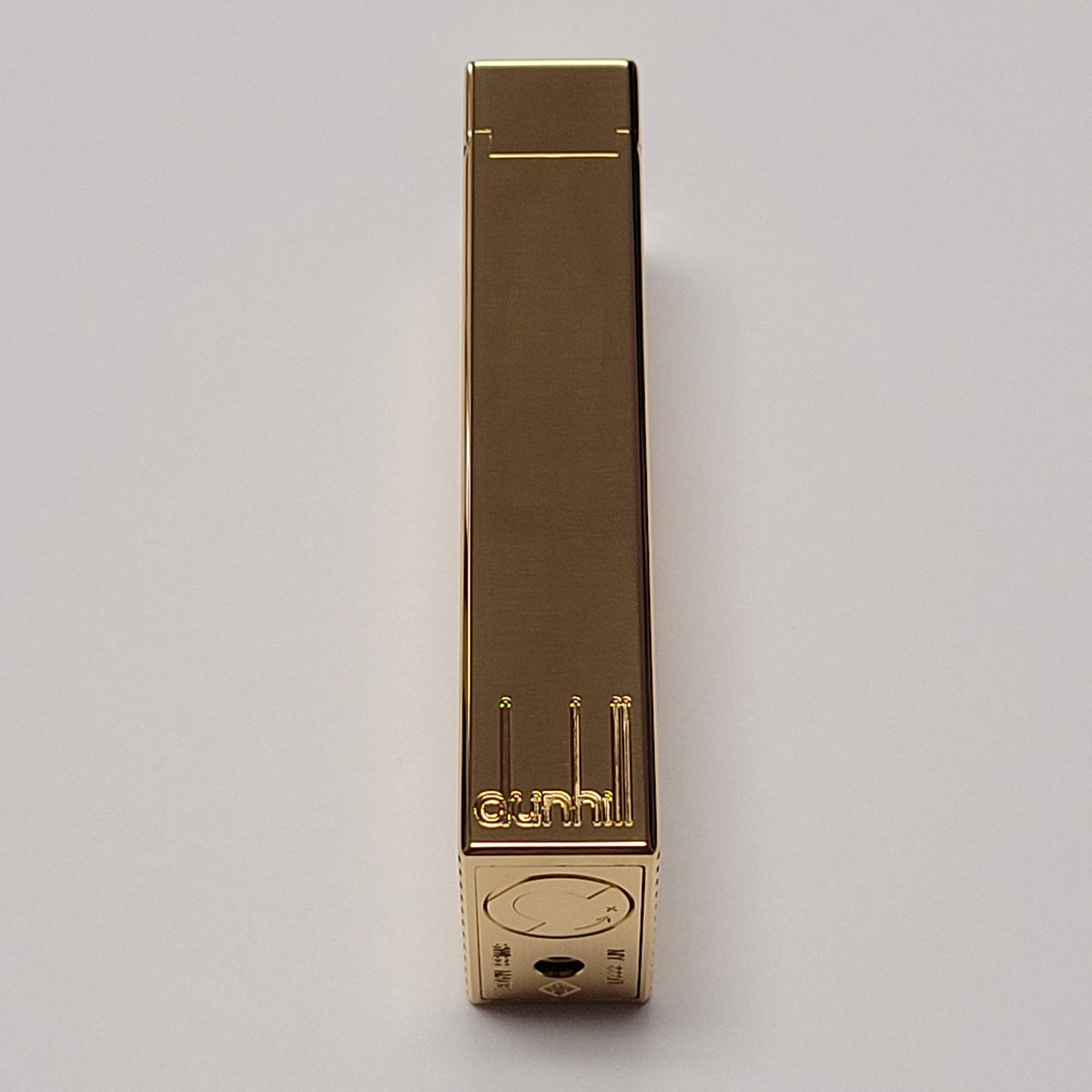 Alfred Dunhill Rollagas 2 Gold Plated Lines Lighter