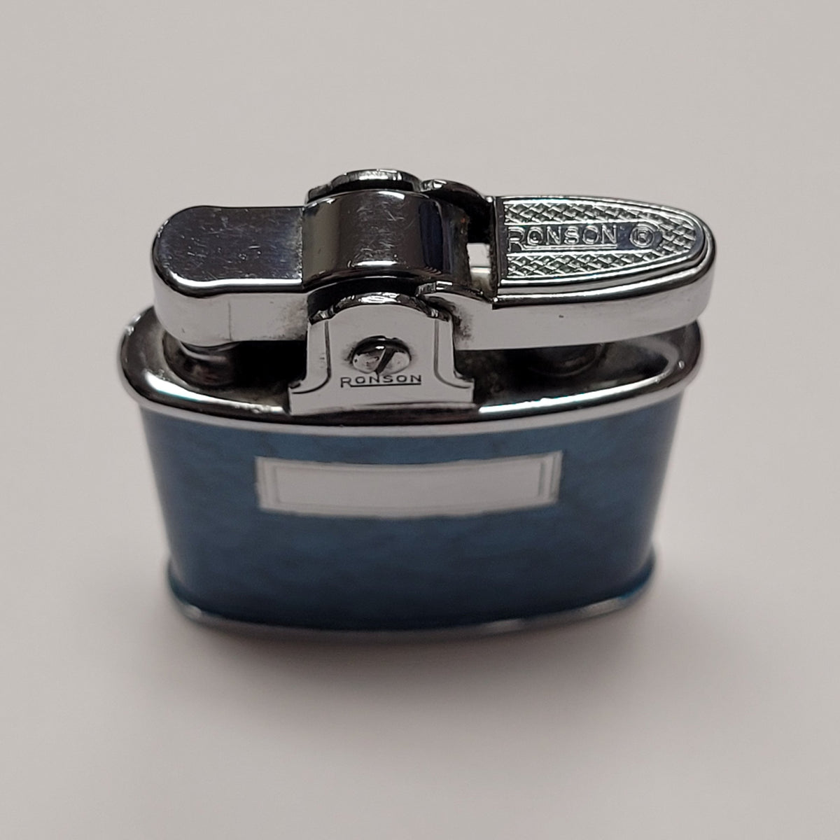 1930s Ronson Princess Blue Enamel Lighter