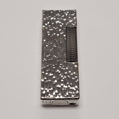 Alfred Dunhill Rollagas Bark & Silver Plated Lighter