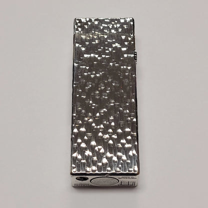 Alfred Dunhill Rollagas Bark & Silver Plated Lighter