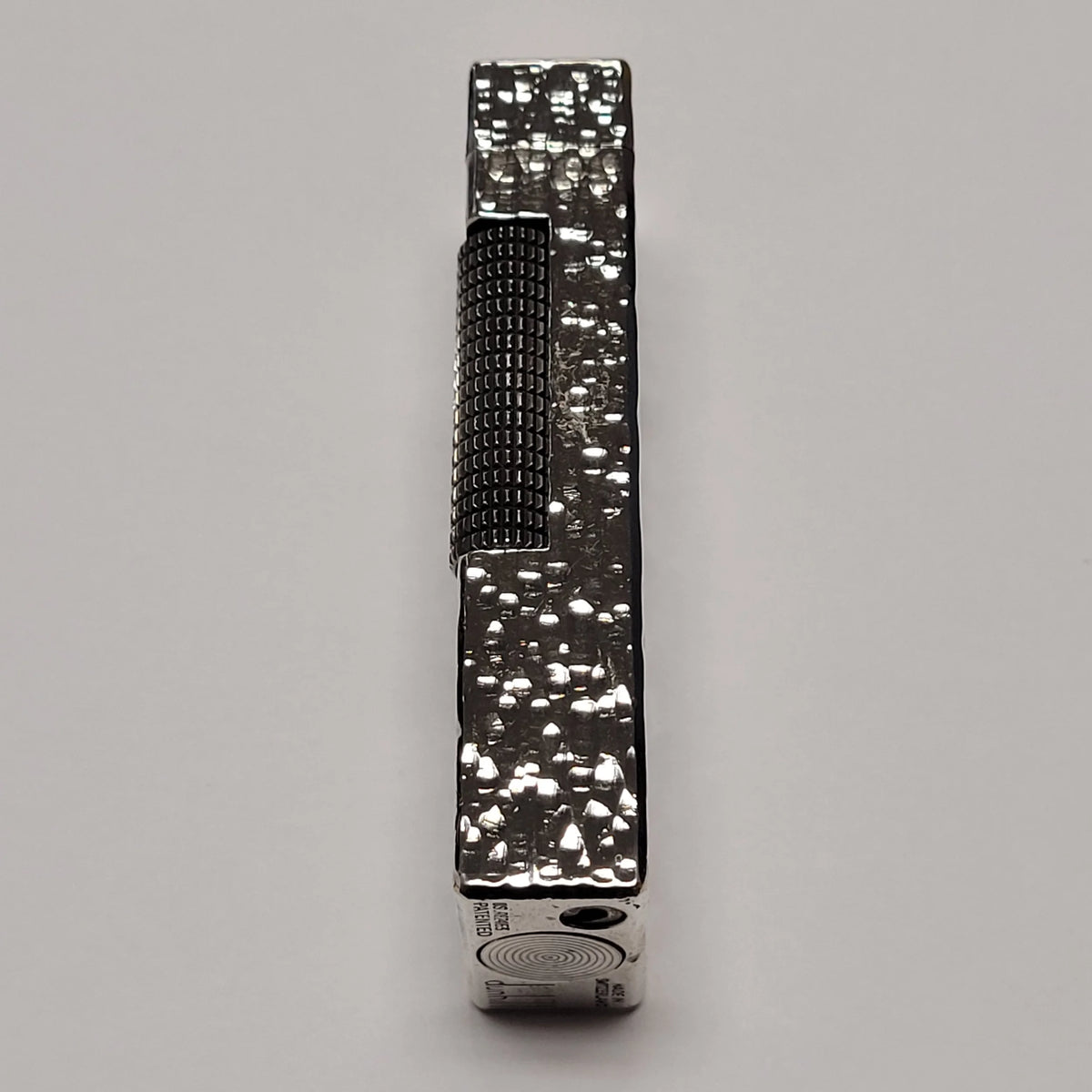 Alfred Dunhill Rollagas Bark & Silver Plated Lighter