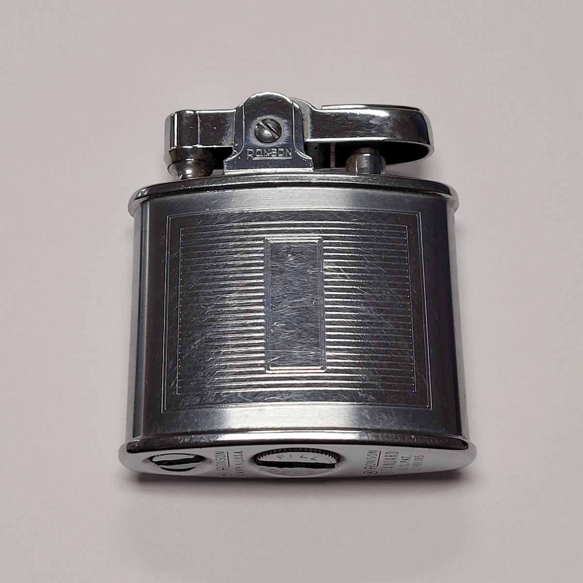 1930s Ronson Standard Art Deco Chrome Lighter