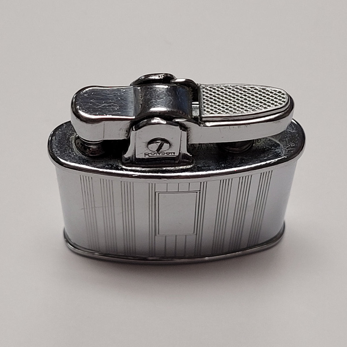 1930s Ronson Standard Art Deco Chrome Lighter