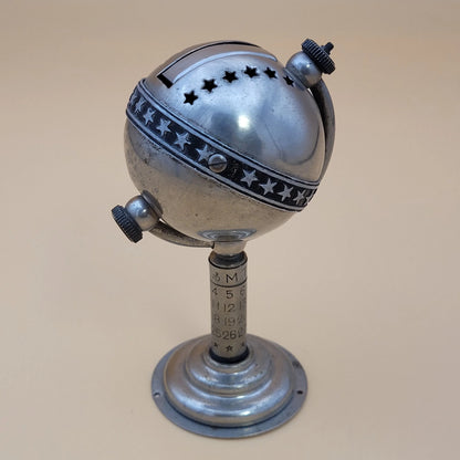 Vintage Perpetual Calendar Globe Table Lighter