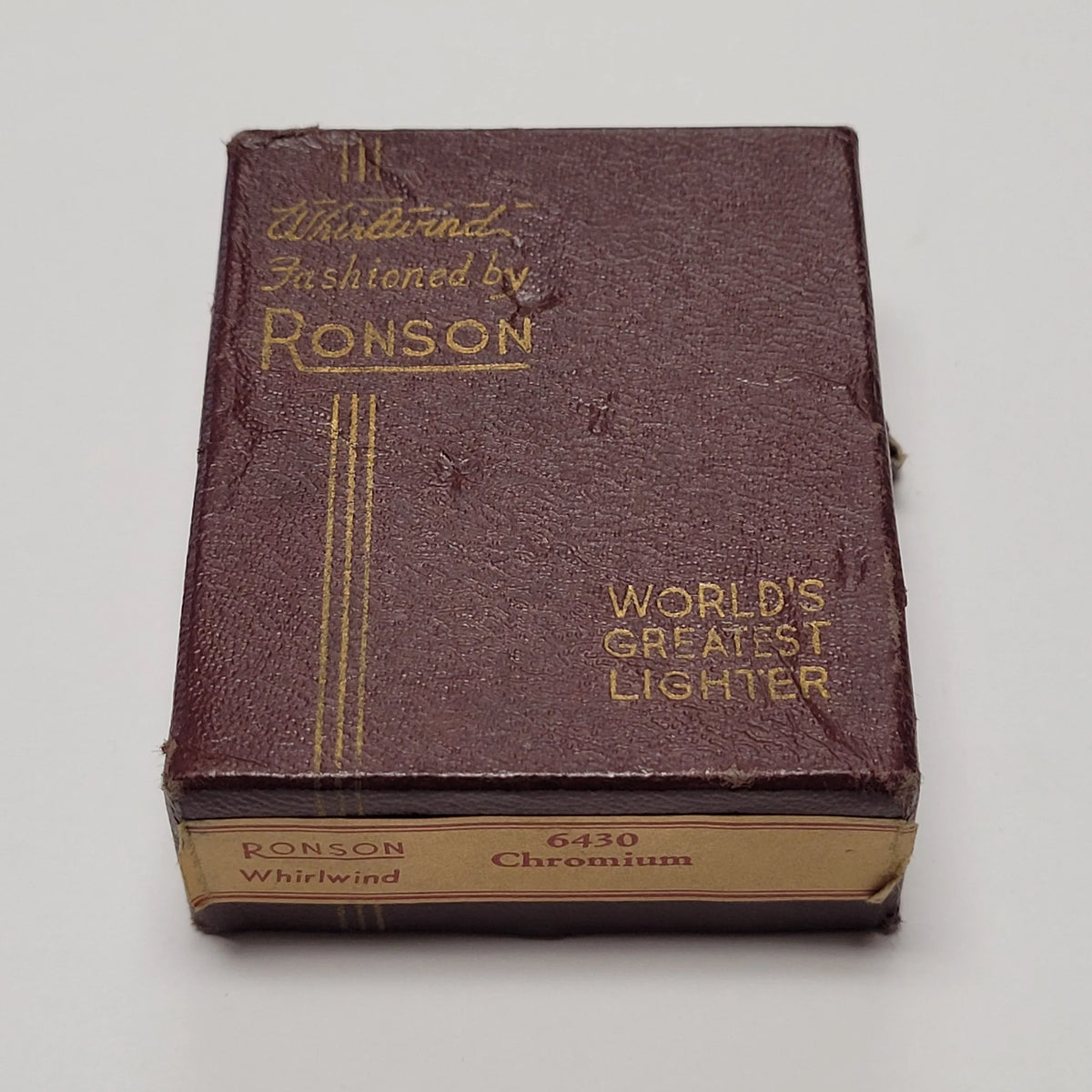 1940s Ronson Whirlwind Art Deco Enamel Lighter