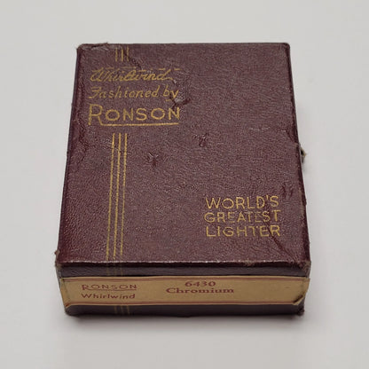 1940s Ronson Whirlwind Art Deco Enamel Lighter