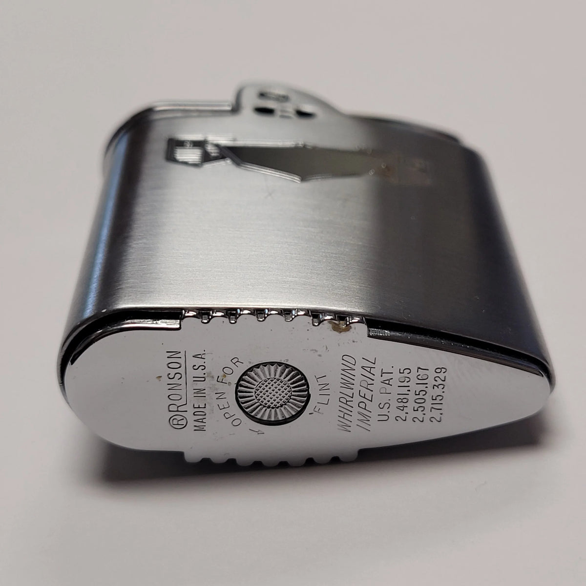 1950s Ronson Whirlwind Imperial Chrome Lighter
