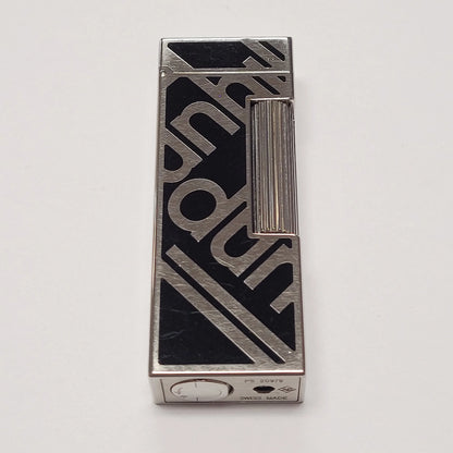 Alfred Dunhill Rollagas 2 Logo Black Lacquer Lighter