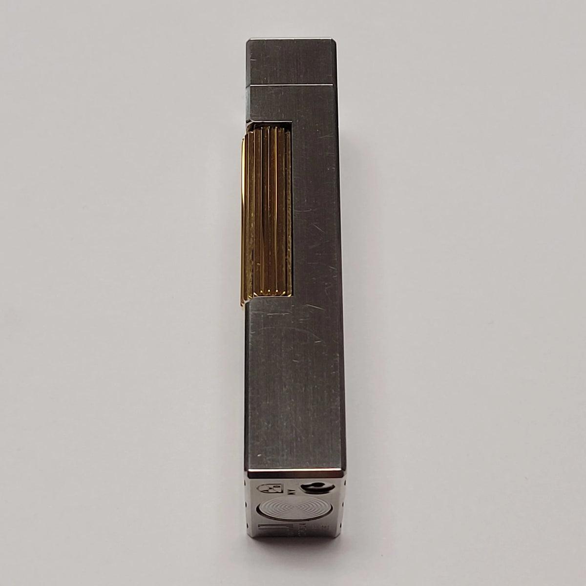 Alfred Dunhill Rollagas Palladium & Gold Stripes Lighter
