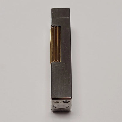 Alfred Dunhill Rollagas Palladium & Gold Stripes Lighter