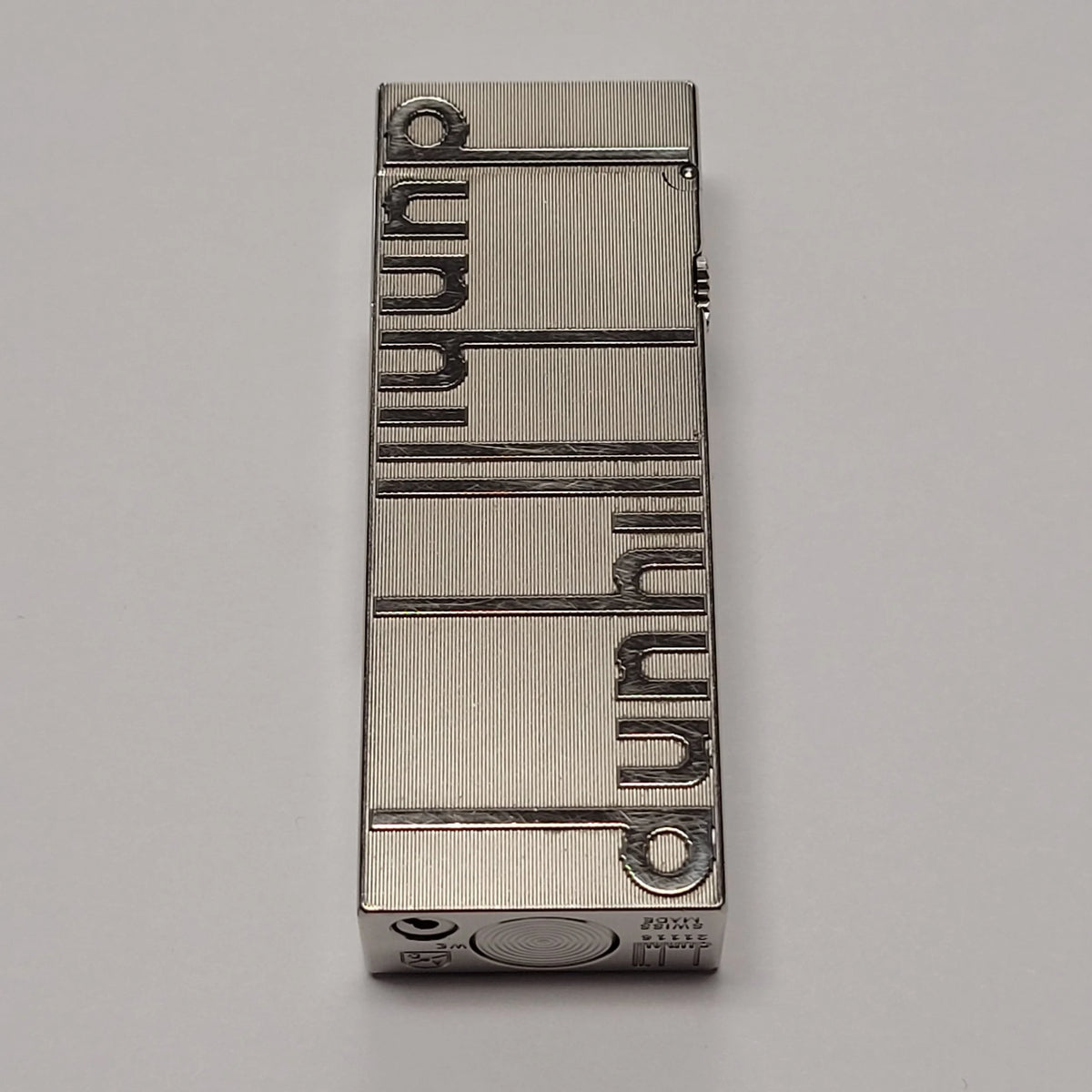 Alfred Dunhill Rollagas Palladium Logo Lighter
