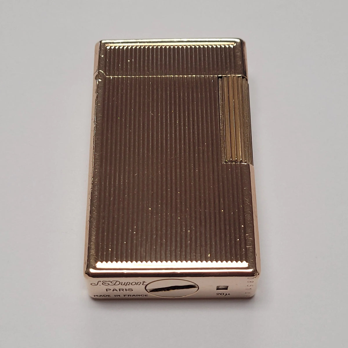 S.T. Dupont Standard Gold Plated Lines Lighter