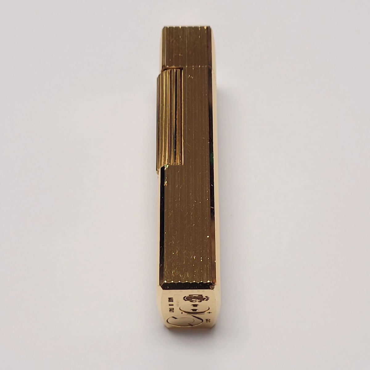 Mark Cross Gold Plated Lines Lighter