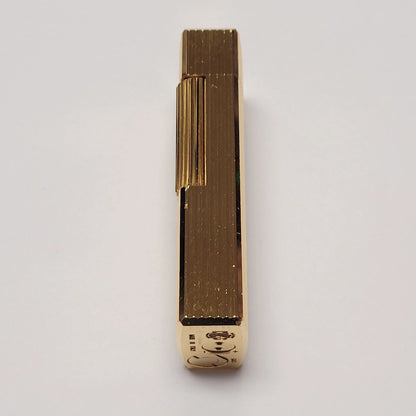 Mark Cross Gold Plated Lines Lighter