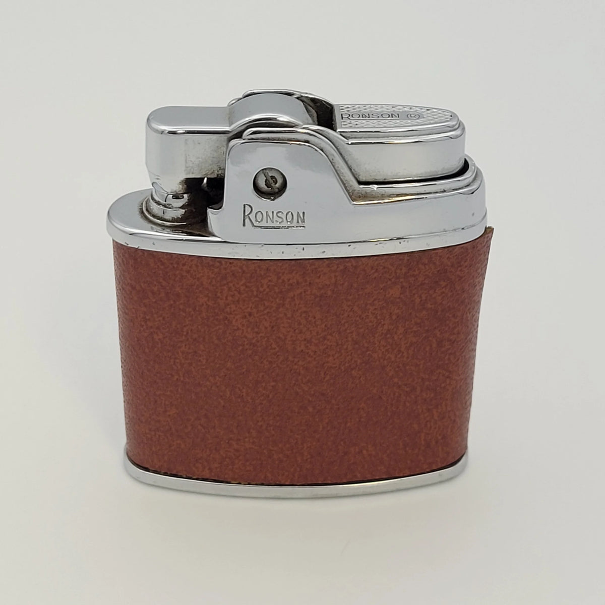 1950s Ronson Sport Brown Leatherette Lighter