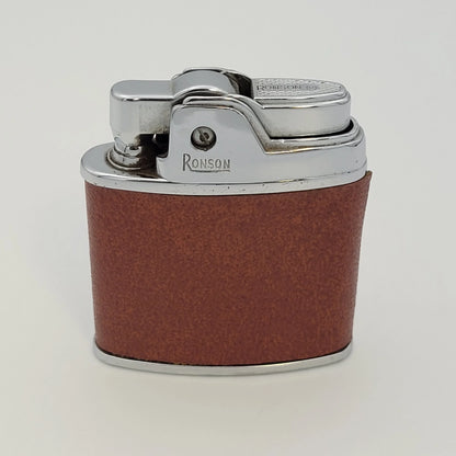 1950s Ronson Sport Brown Leatherette Lighter