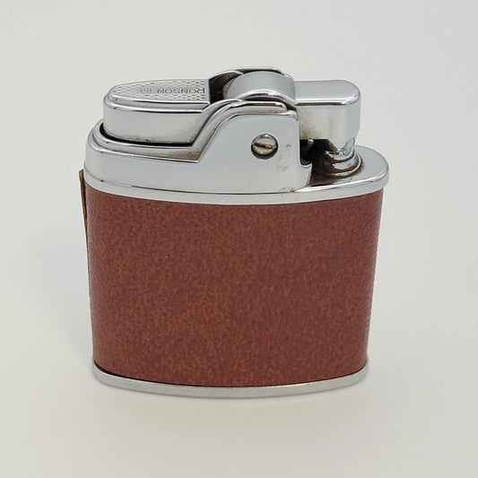 1950s Ronson Sport Brown Leatherette Lighter