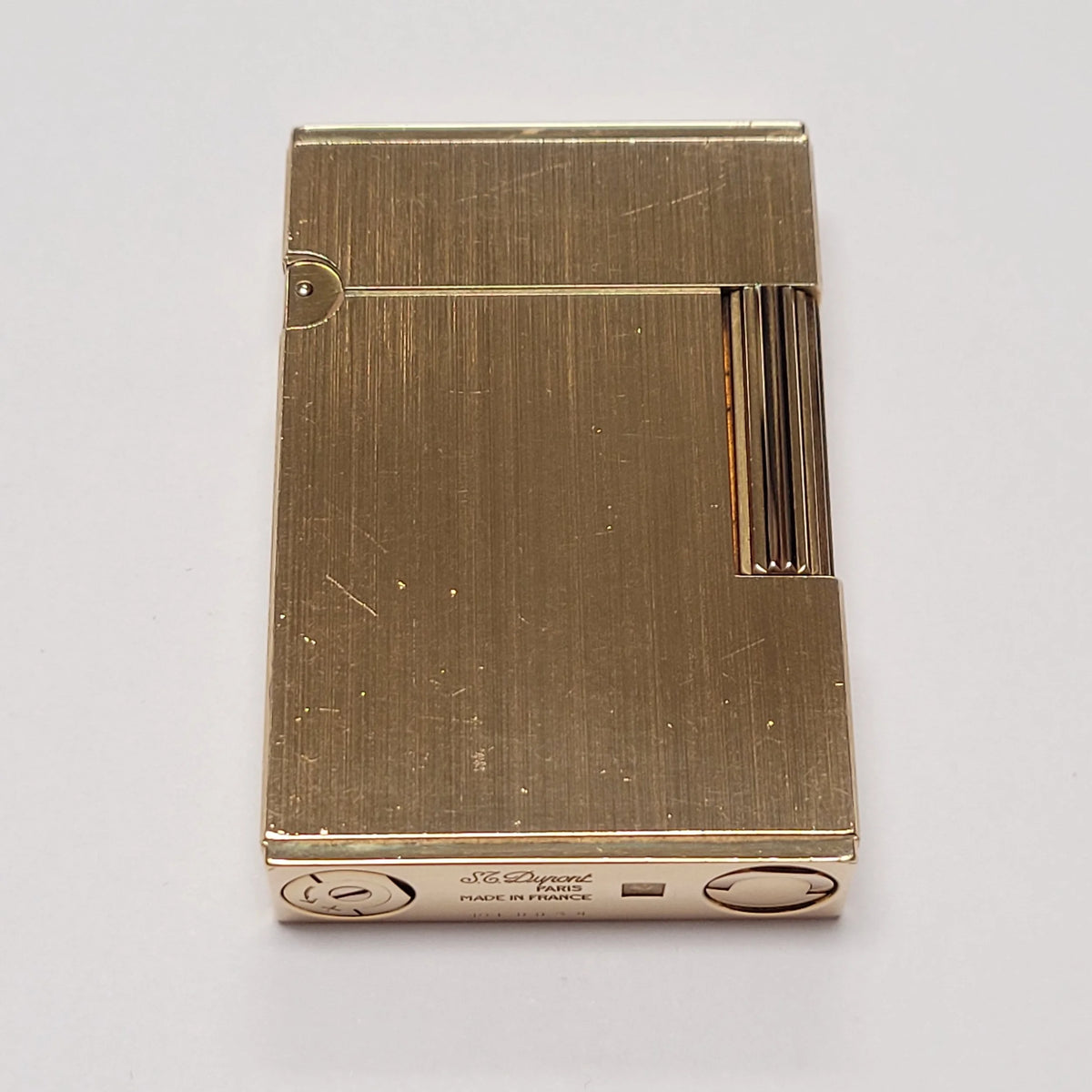 S.T. Dupont Ligne 2 Small Brushed Gold Plated Lighter