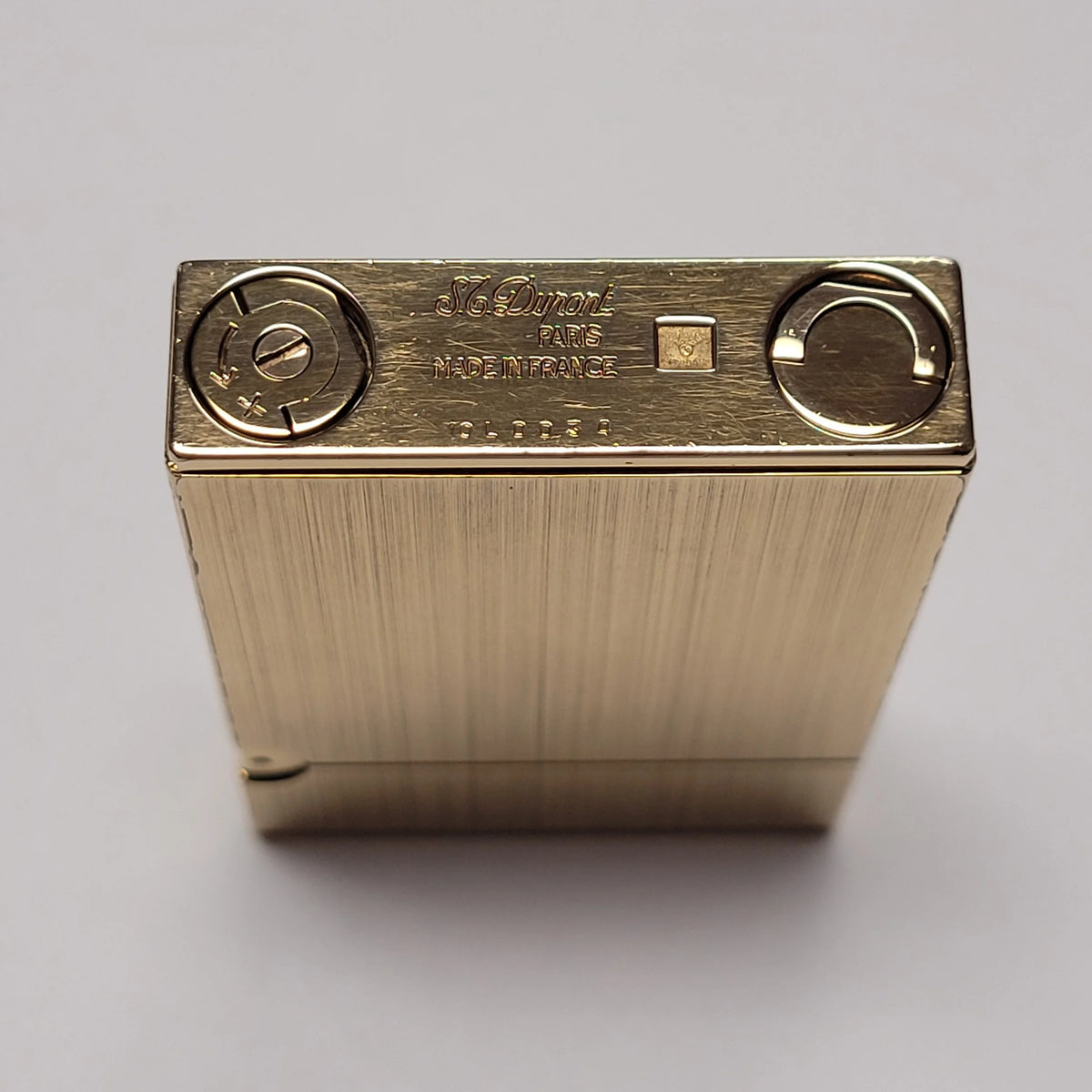 S.T. Dupont Ligne 2 Small Brushed Gold Plated Lighter