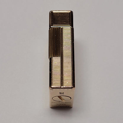 S.T. Dupont Ligne 1 Gold Plated Ribbed Columns Lighter