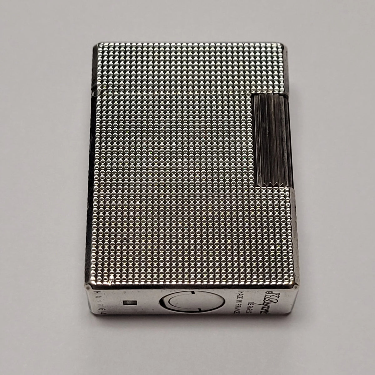 S.T. Dupont Ligne 1 Silver Plated Micro Dimaond Head Lighter