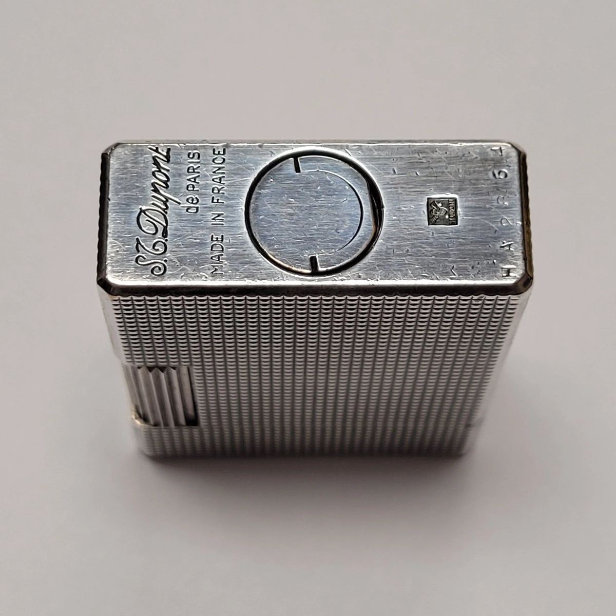 S.T. Dupont Ligne 1 Silver Plated Micro Dimaond Head Lighter