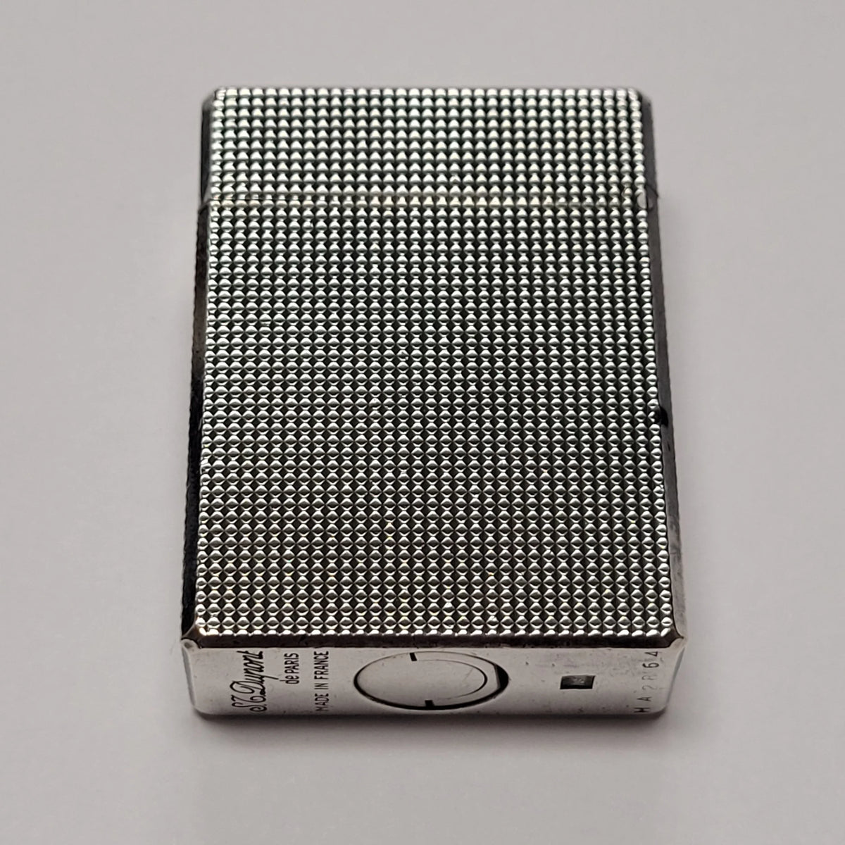 S.T. Dupont Ligne 1 Silver Plated Micro Dimaond Head Lighter