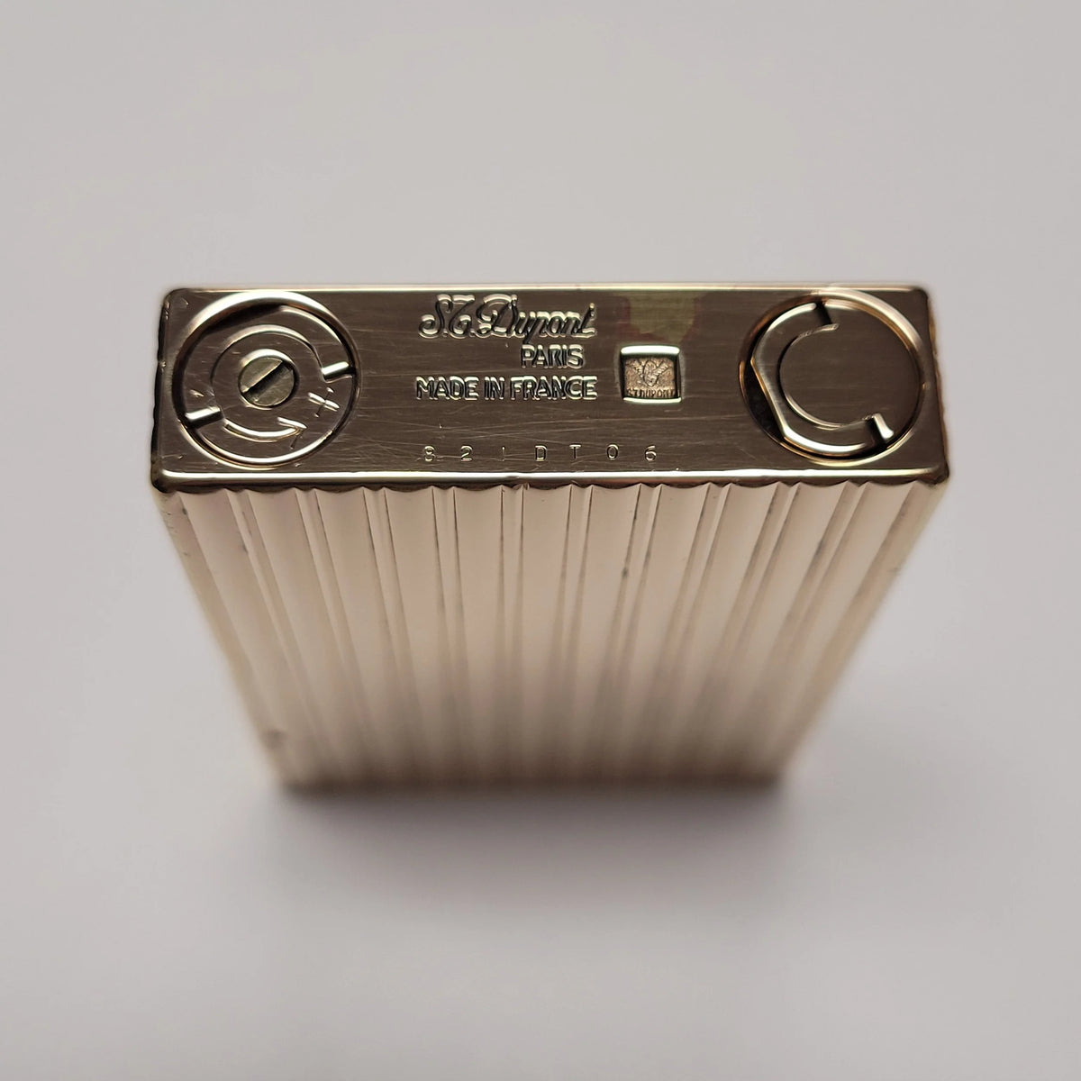 S.T. Dupont Ligne 2 Gold Plated Columns Lighter