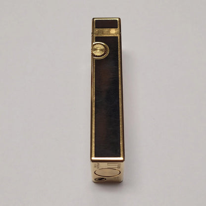 Alfred Dunhill Rollagas Two-Tone Brown Lacquer & Gold Plated Lighter