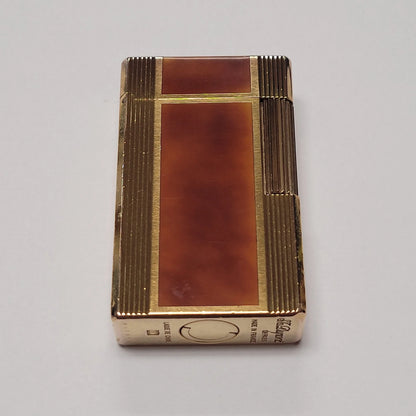 S.T. Dupont Ligne 1 Tortoise Lacquer & Gold Plated Lighter