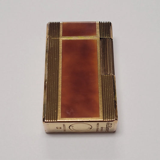 S.T. Dupont Ligne 1 Tortoise Lacquer & Gold Plated Lighter