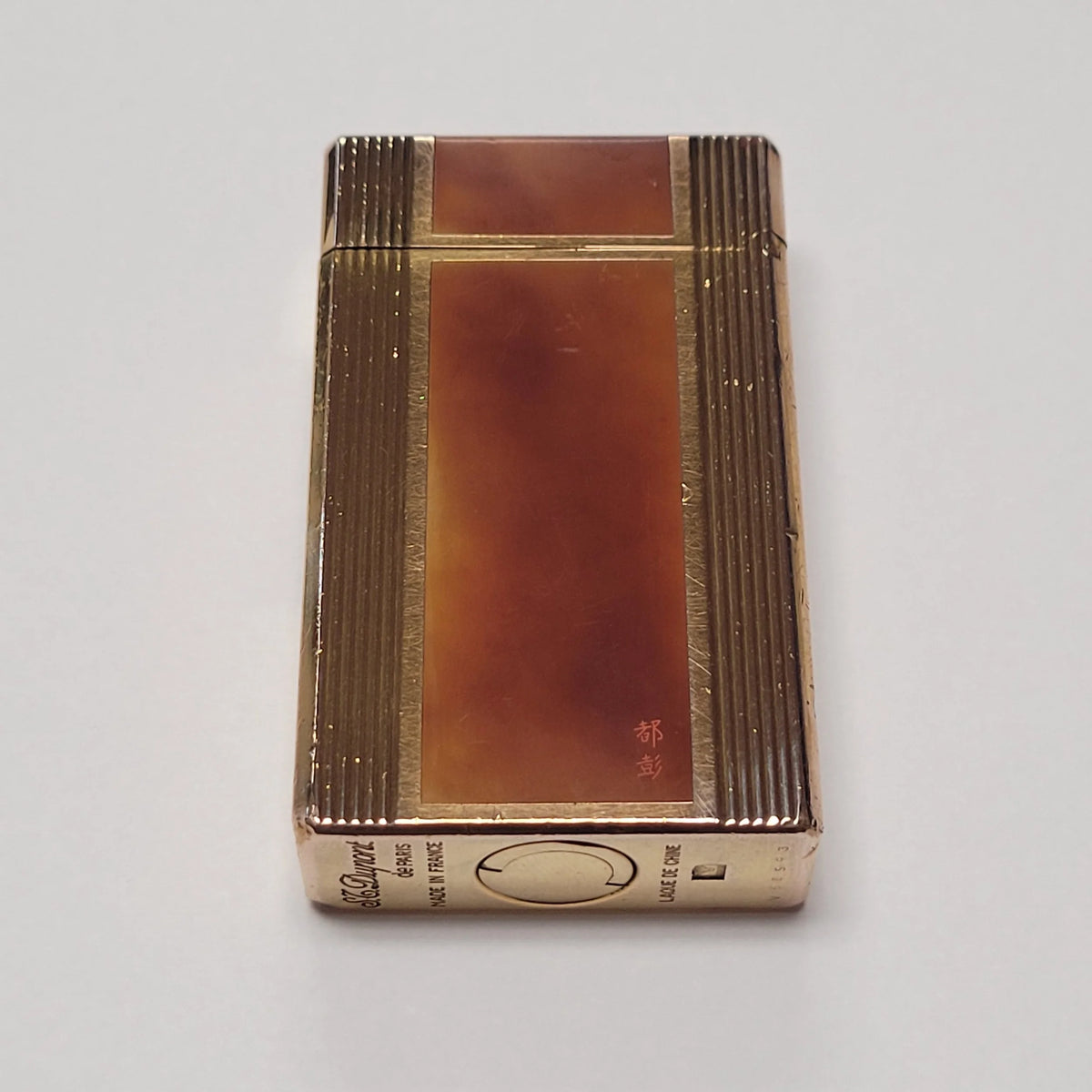 S.T. Dupont Ligne 1 Tortoise Lacquer & Gold Plated Lighter