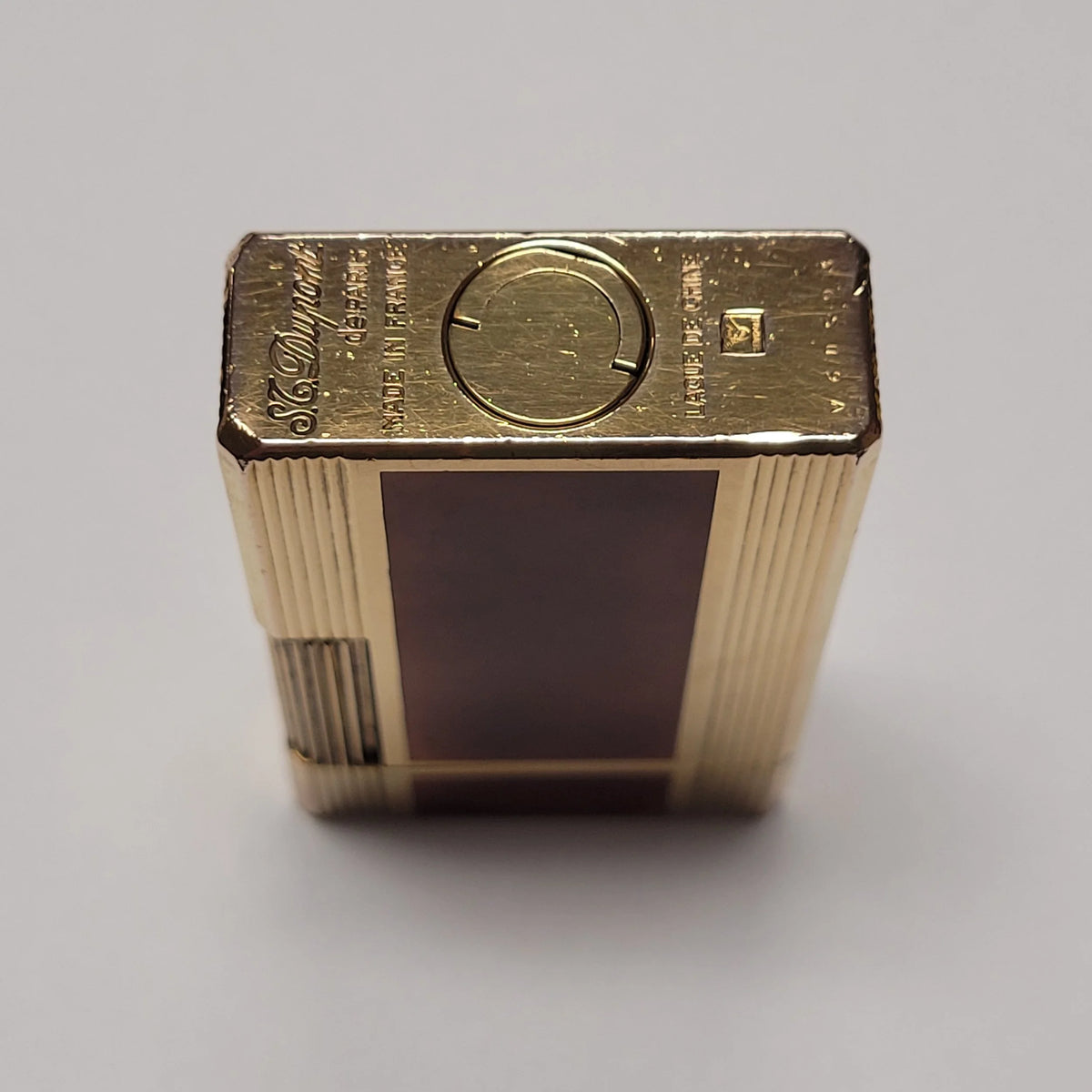 S.T. Dupont Ligne 1 Tortoise Lacquer & Gold Plated Lighter