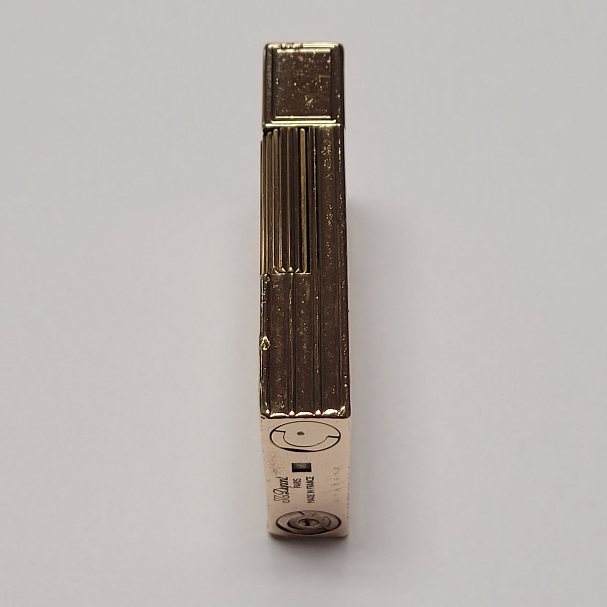 S.T. Dupont Ligne 2 Small Gold Plated & Columns Lighter