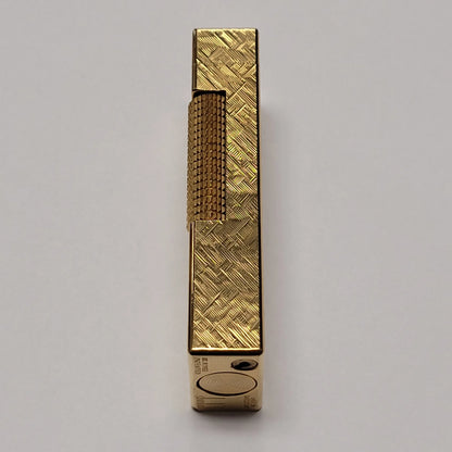 1960s Alfred Dunhill Rollagas Gold Plated & Florentine Lighter