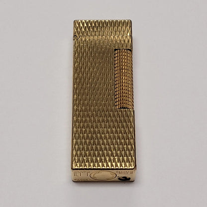 Alfred Dunhill Rollagas Gold Plated & Firehead Lighter
