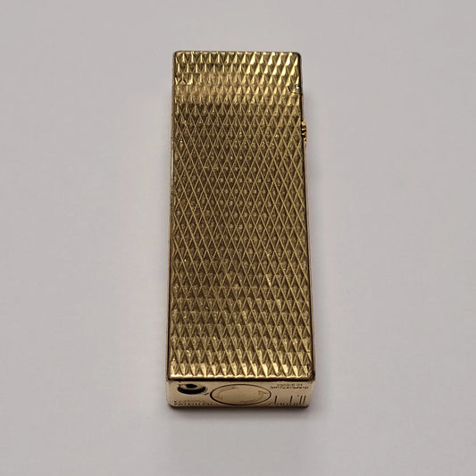 Alfred Dunhill Rollagas Gold Plated & Firehead Lighter