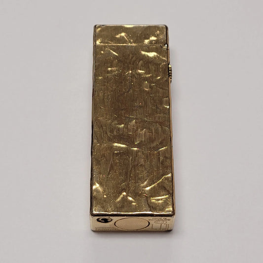 Alfred Dunhill Rollagas Coral & Gold Plated Lighter