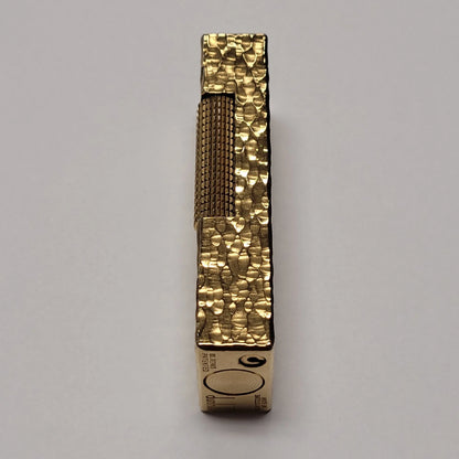 Alfred Dunhill Rollagas Bark & Gold Plated Lighter