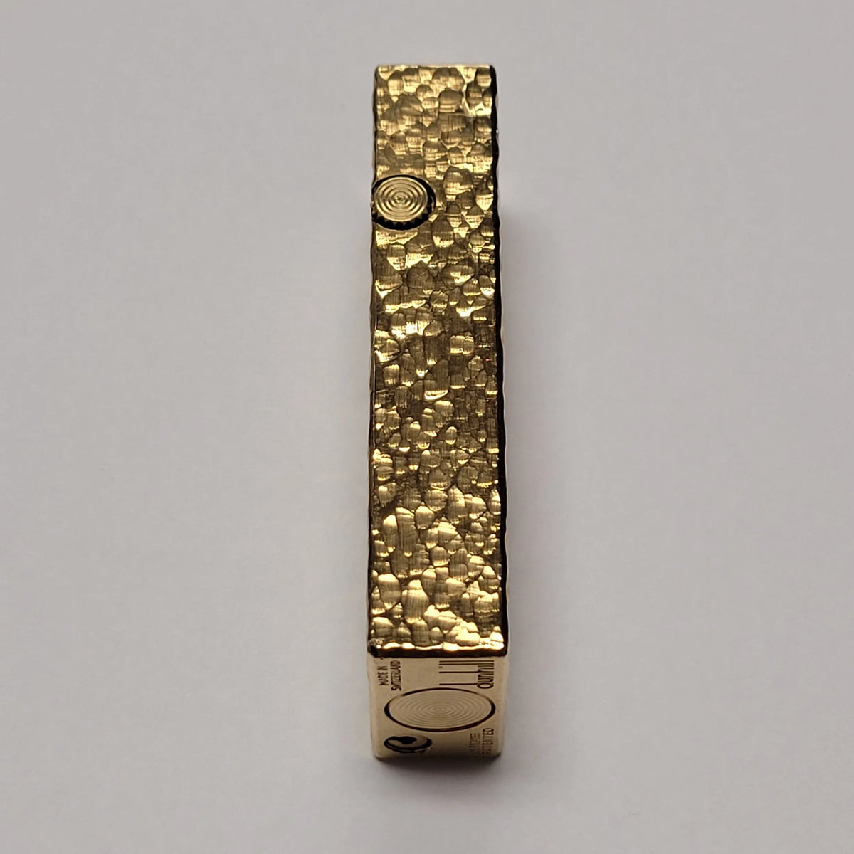 Alfred Dunhill Rollagas Bark & Gold Plated Lighter